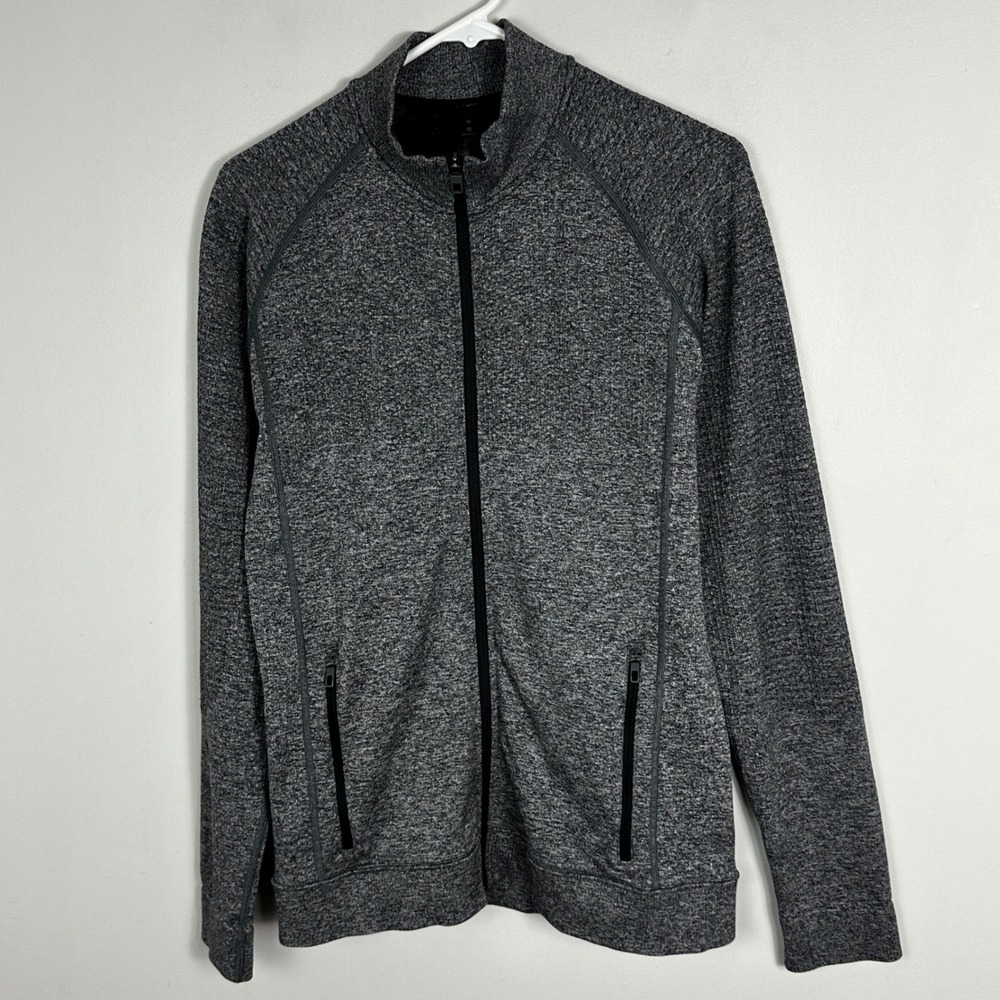 Lululemon Engineered Warmth Merino Wool Full Zip Jacket Grey Mens Size Medium